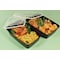 Cubeware Cubeware 38 oz. Rectangular Container Black Base With Clear Lid, PK150 CR-937B - alternate 3